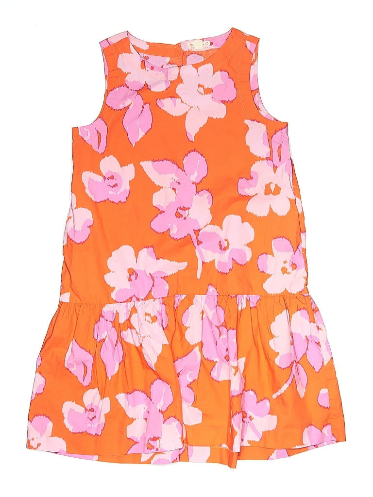 Pre-owned Crewcuts Kids' Dress In Orange