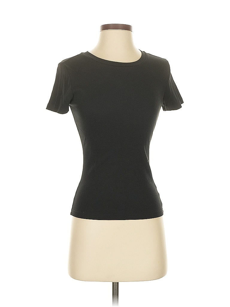 Pre-owned Unbranded Short Sleeve T-shirt In Black