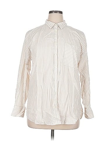 Ann Taylor LOFT Outlet Long Sleeve Button-Down Shirt (view 1)