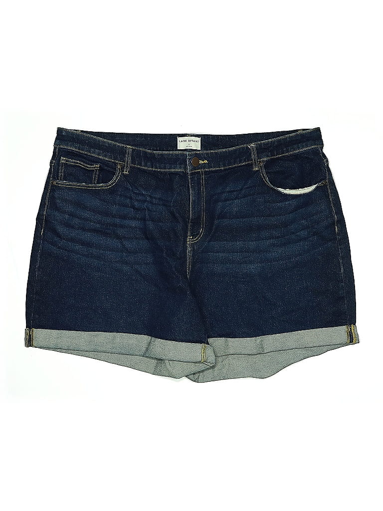 LANE BRYANT Pre-owned Denim Shorts In Blue