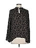 Everleigh 100% Polyester Black Long Sleeve Blouse Size M - photo 1