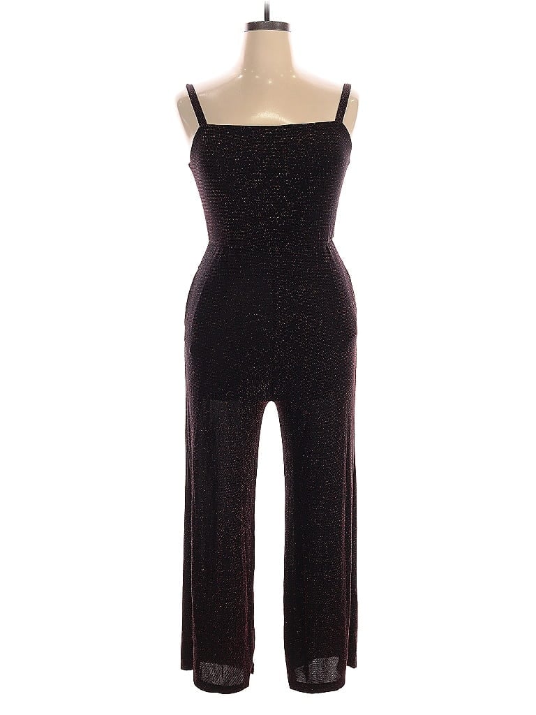 Pre-owned Lily Rose Jumpsuit In Burgundy