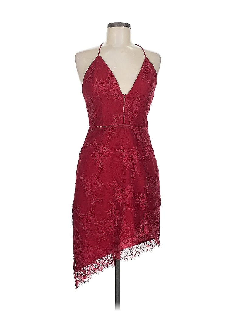 Pre-owned Nbd Cocktail Dress In Burgundy