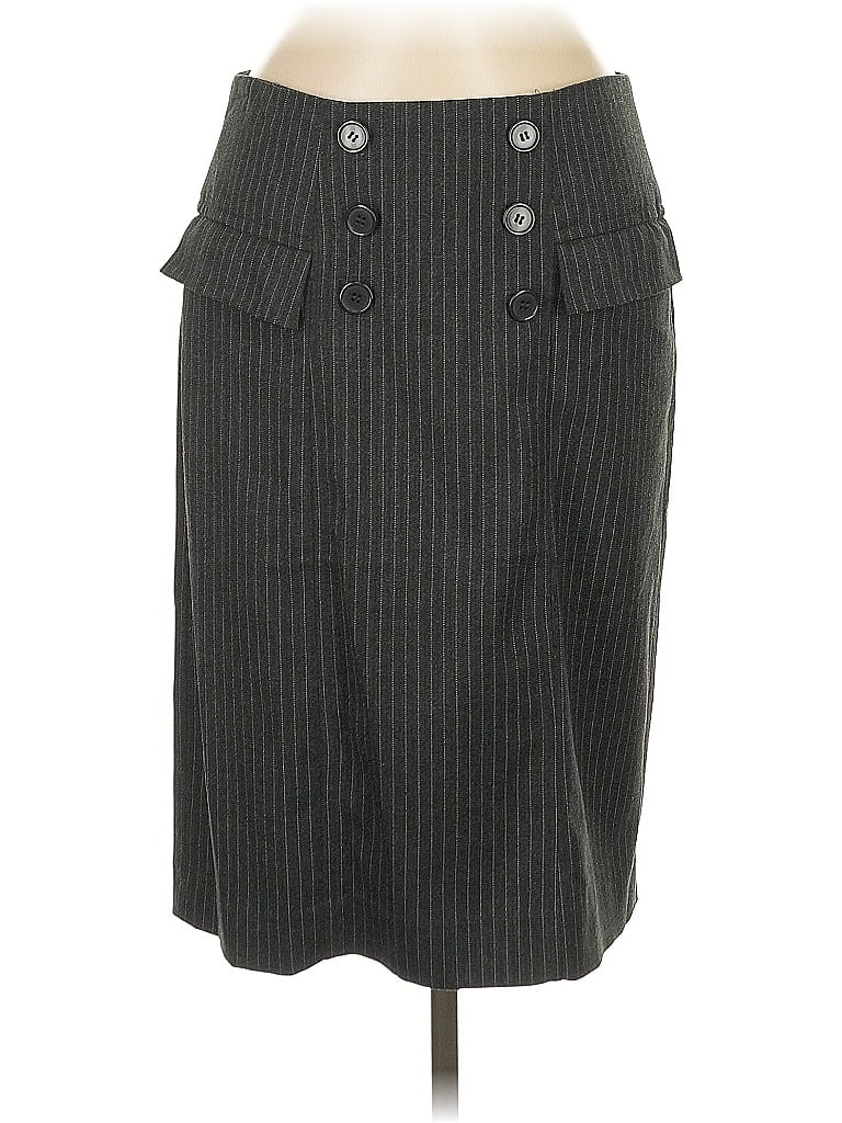 Pre-owned Grace Elements Casual Skirt In Gray