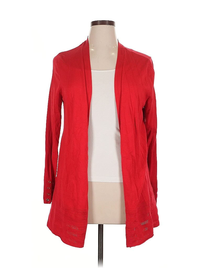 Click to view more detailed imagery on our partner's website Pre-owned Charter Club Cardigan Sweater In Red