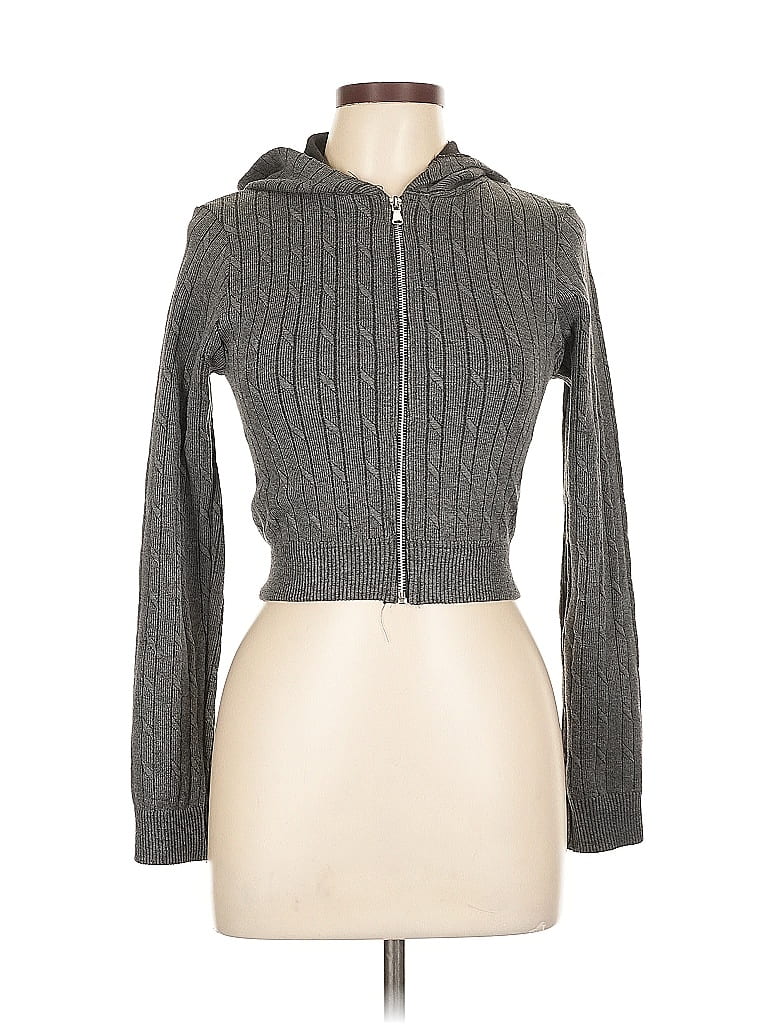 Click to view more detailed imagery on our partner's website Pre-owned Roma Concepts By Rosee Zip Up Hoodie In Gray