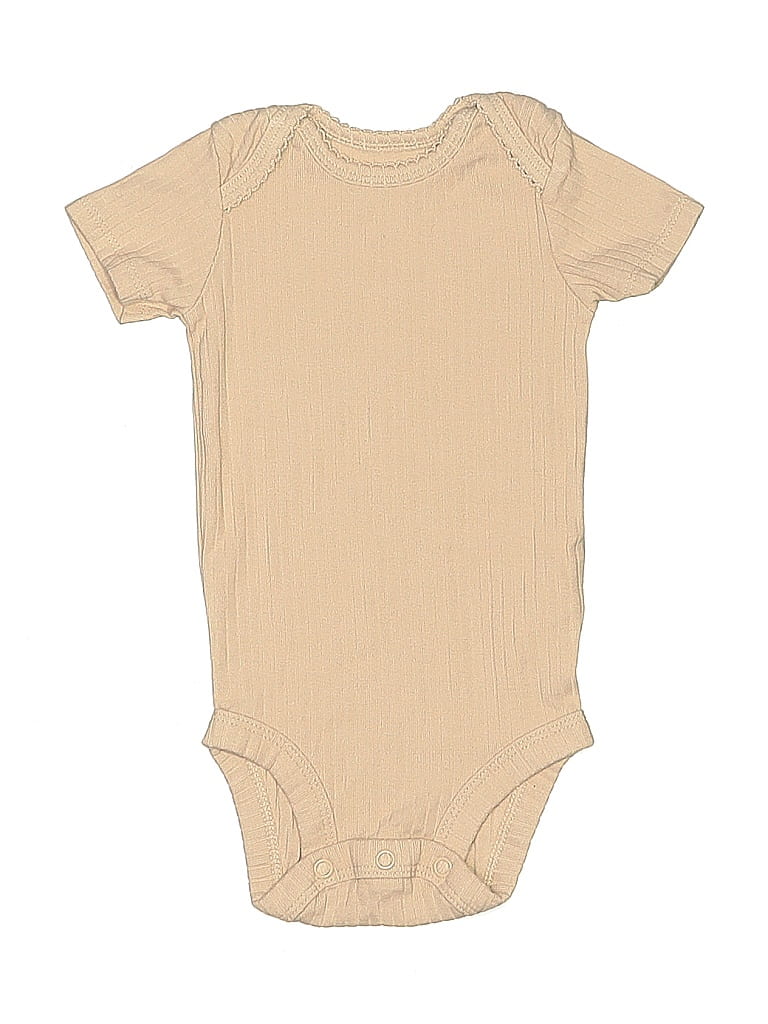 Pre-owned Carter's Babies' Short Sleeve Onesie In Brown