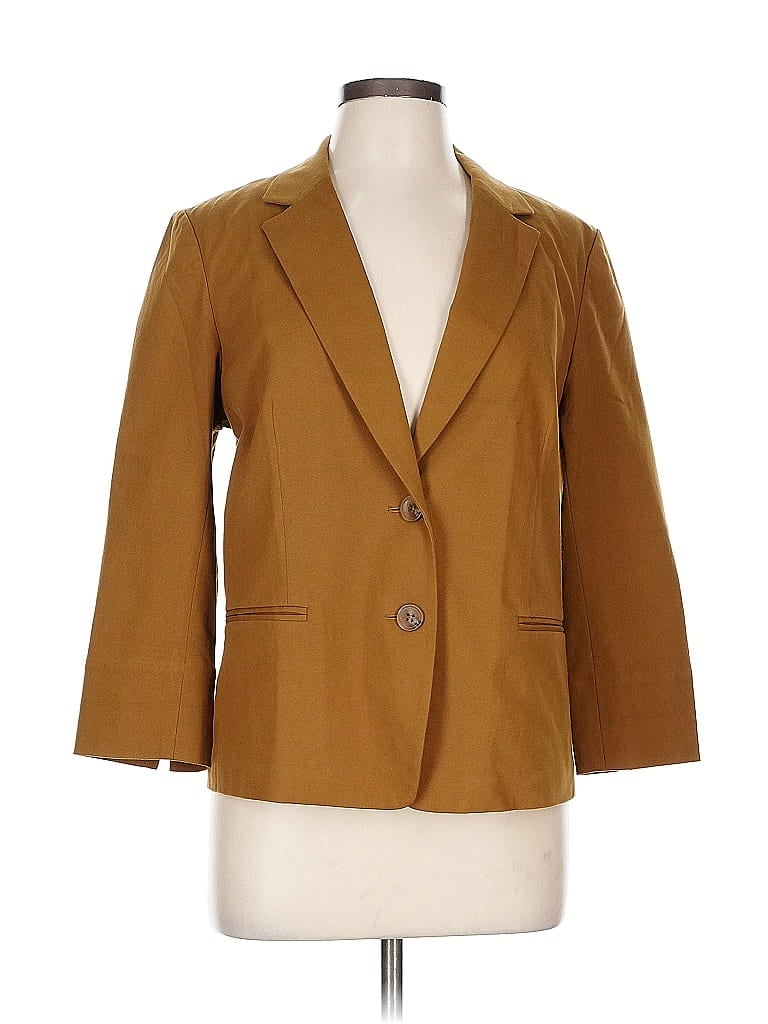 Pre-owned Lafayette 148 Blazer Jacket In Brown