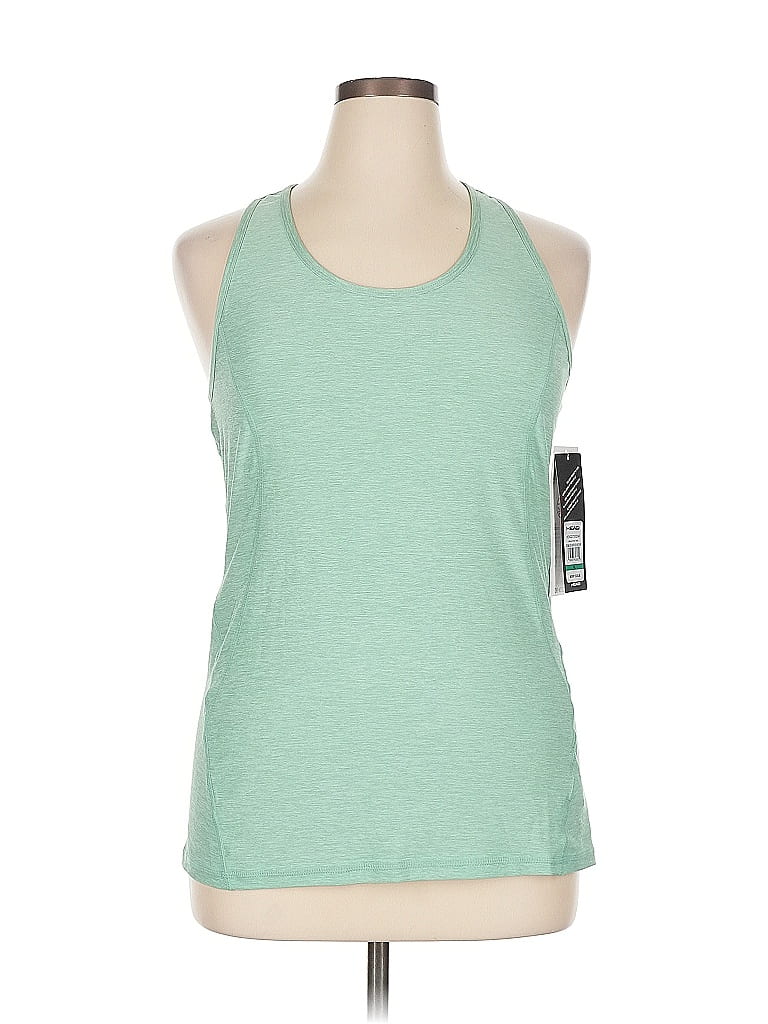 Head Tank Top Green Halter Neckline Tops