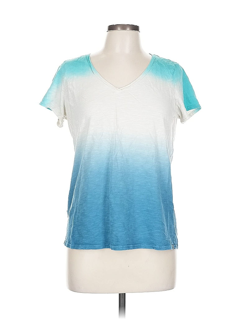 Pre-owned Eddie Bauer Short Sleeve T-shirt In Blue