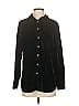 Talbots Solid Black Long Sleeve Button-Down Shirt Size S - photo 1