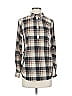 Eden & Olivia 100% Polyester Plaid Ivory Long Sleeve Blouse Size S - photo 1