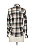 Eden & Olivia 100% Polyester Plaid Ivory Long Sleeve Blouse Size S - photo 2