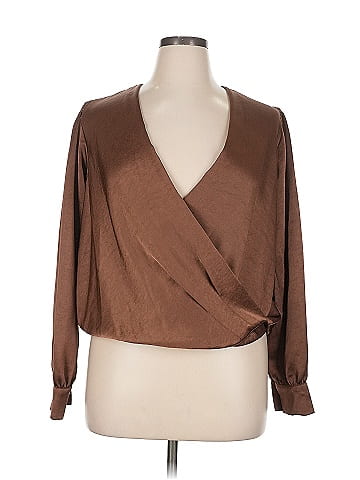Karen Kane Long Sleeve Blouse (view 1)