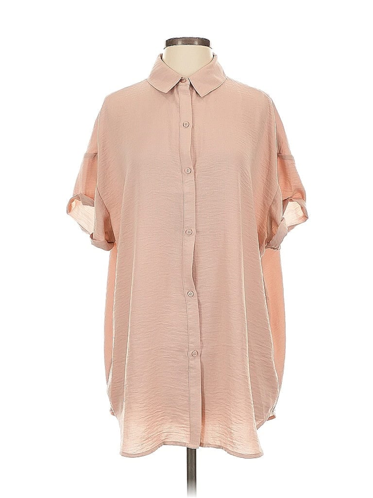 Pre-owned Treasure & Bond Short Sleeve Blouse In Pink