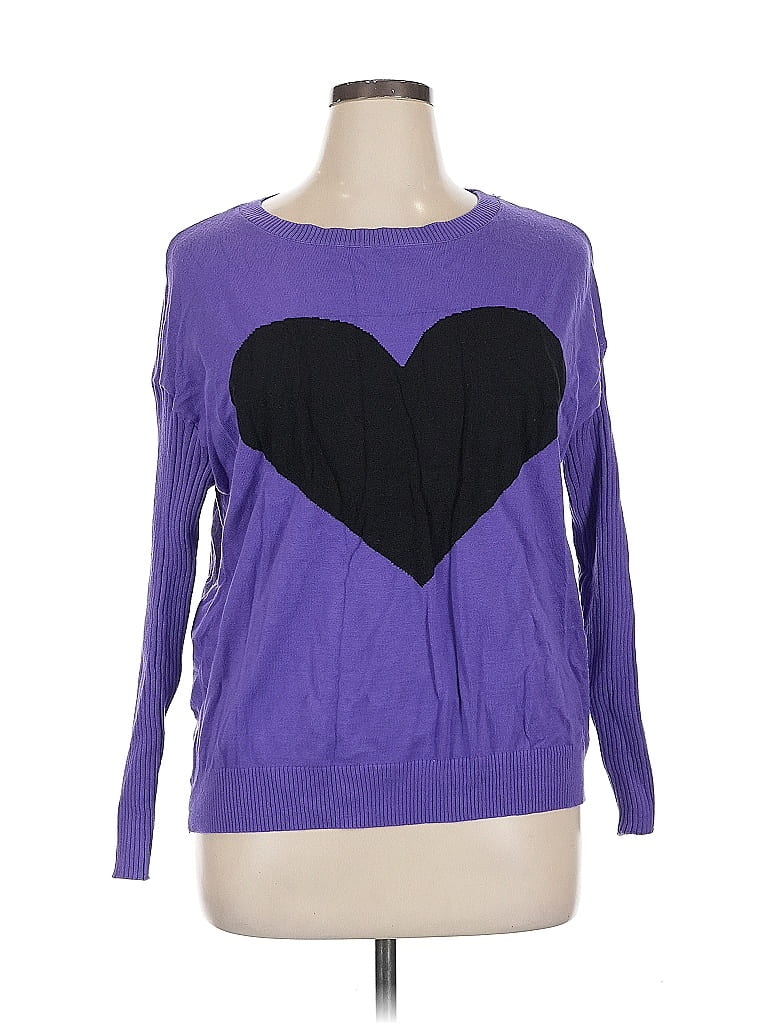 Pre-owned Unbranded Pullover Sweater In Purple