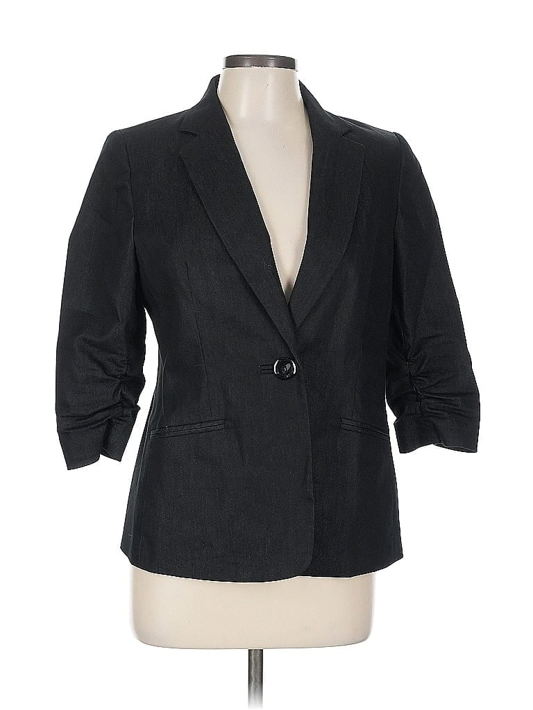 Pre-owned Evan Picone Blazer Jacket In Black