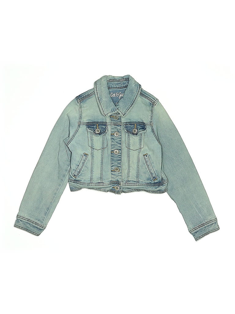 Pre-owned Cat & Jack Kids' Denim Jacket In Blue