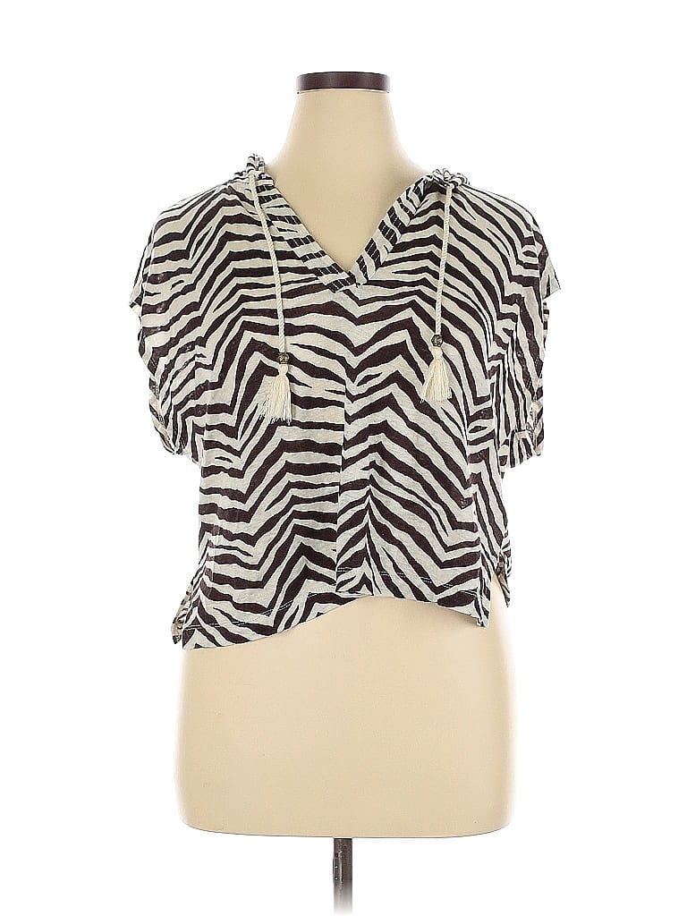 Pre-owned Sigrid Olsen Short Sleeve T-shirt In White