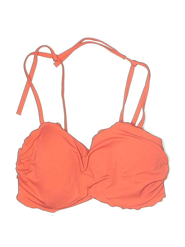 Pre-owned Shade & Shore Swimsuit Top Orange Swimwear
