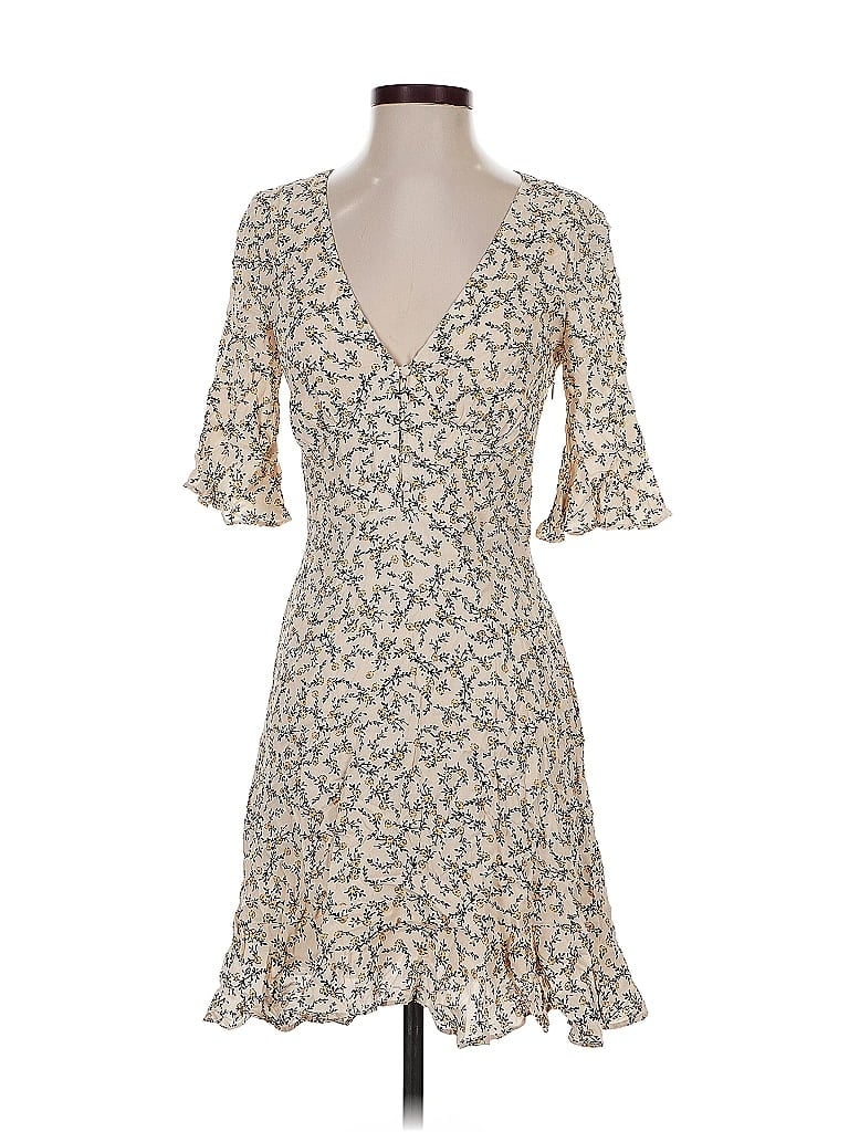 Pre-owned Cupcakes And Cashmere Cocktail Dress In Brown