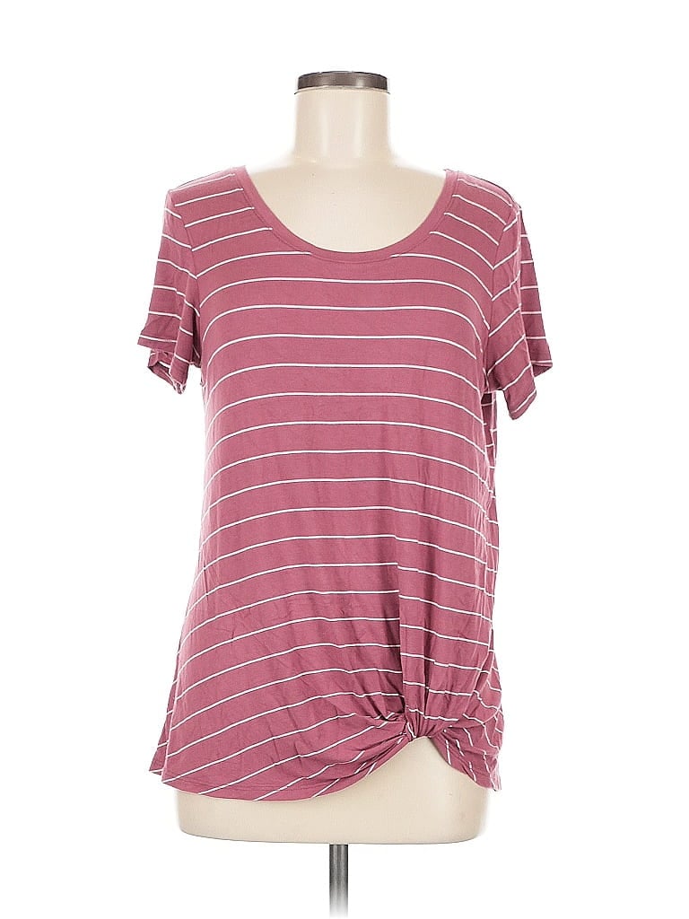 Pre-owned Nine Britton Short Sleeve T-shirt In Burgundy