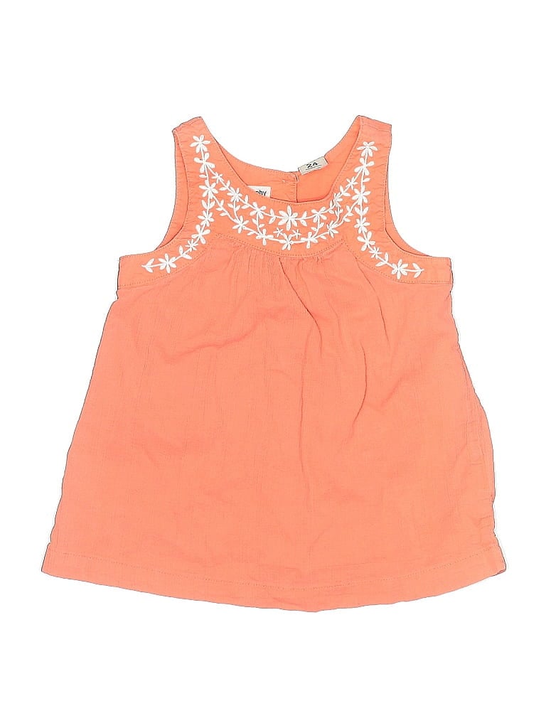 Click to view more detailed imagery on our partner's website Pre-owned Carter's Kids' Sleeveless Blouse In Orange