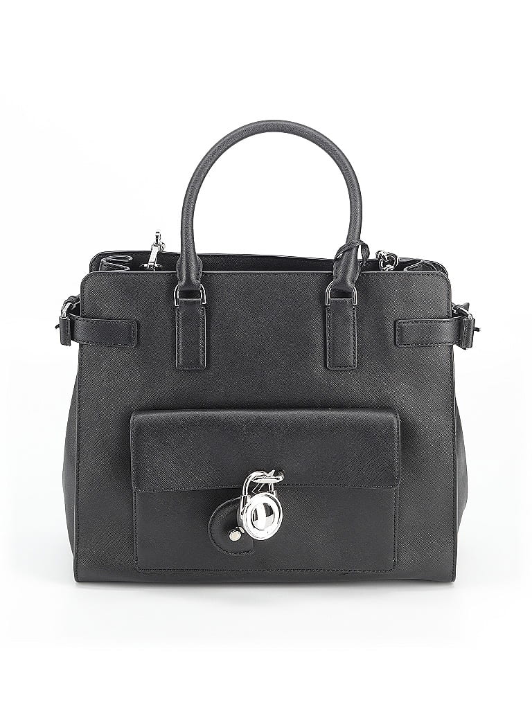 Pre-owned Michael Michael Kors Leather Satchel In Black