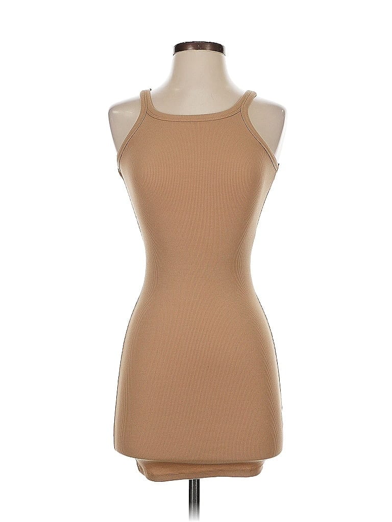 Princess Polly Tank Top Tan Halter Neckline Tops In Brown