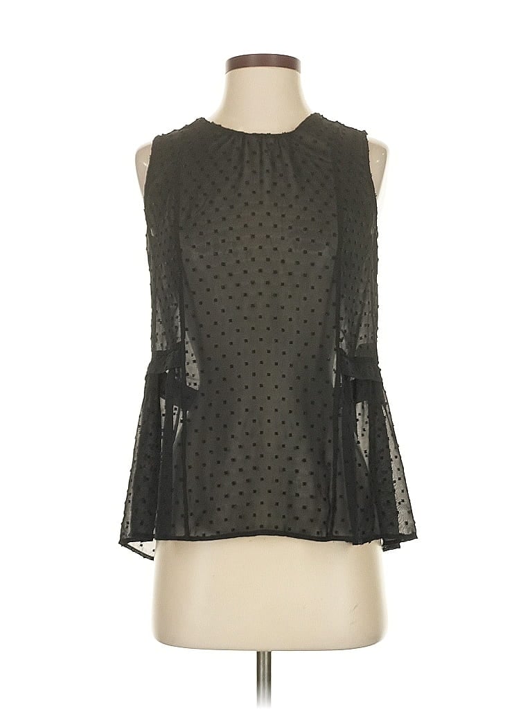 Pre-owned J.crew Factory Store Sleeveless Blouse In Black