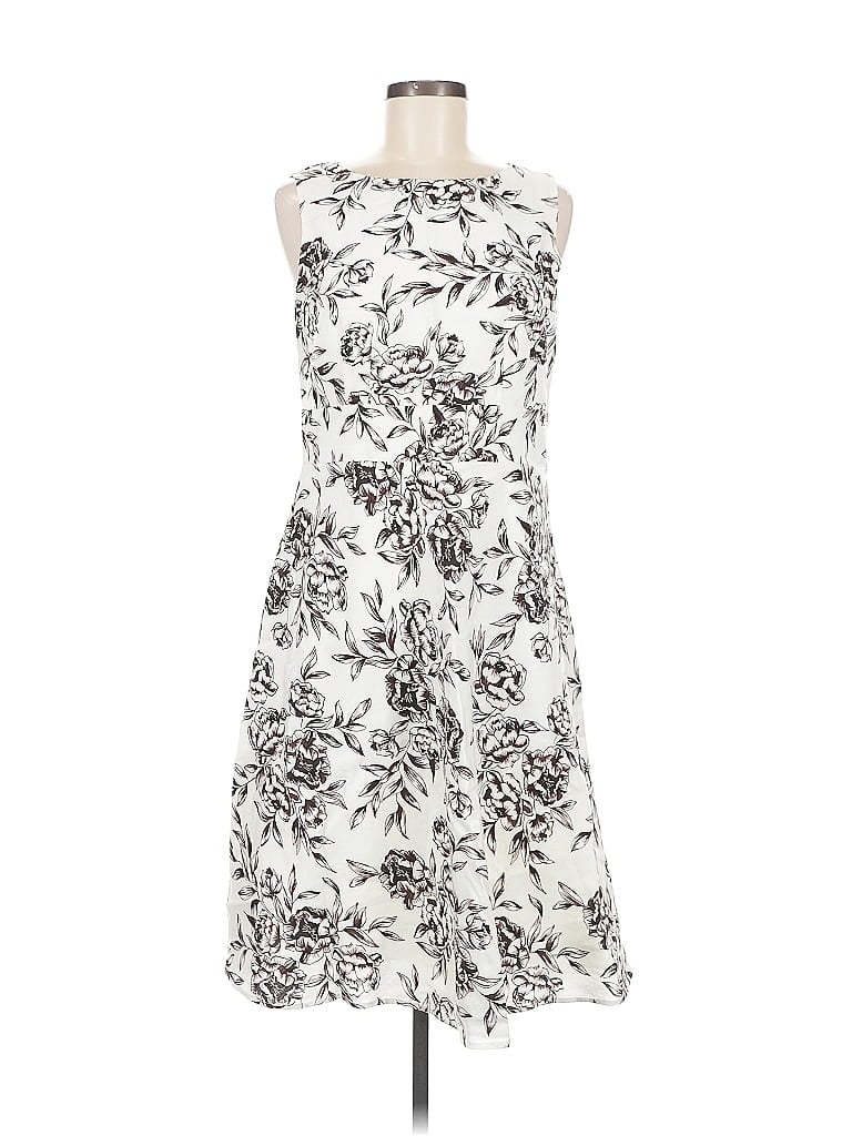 Pre-owned Ann Taylor Factory Cocktail Dress In White