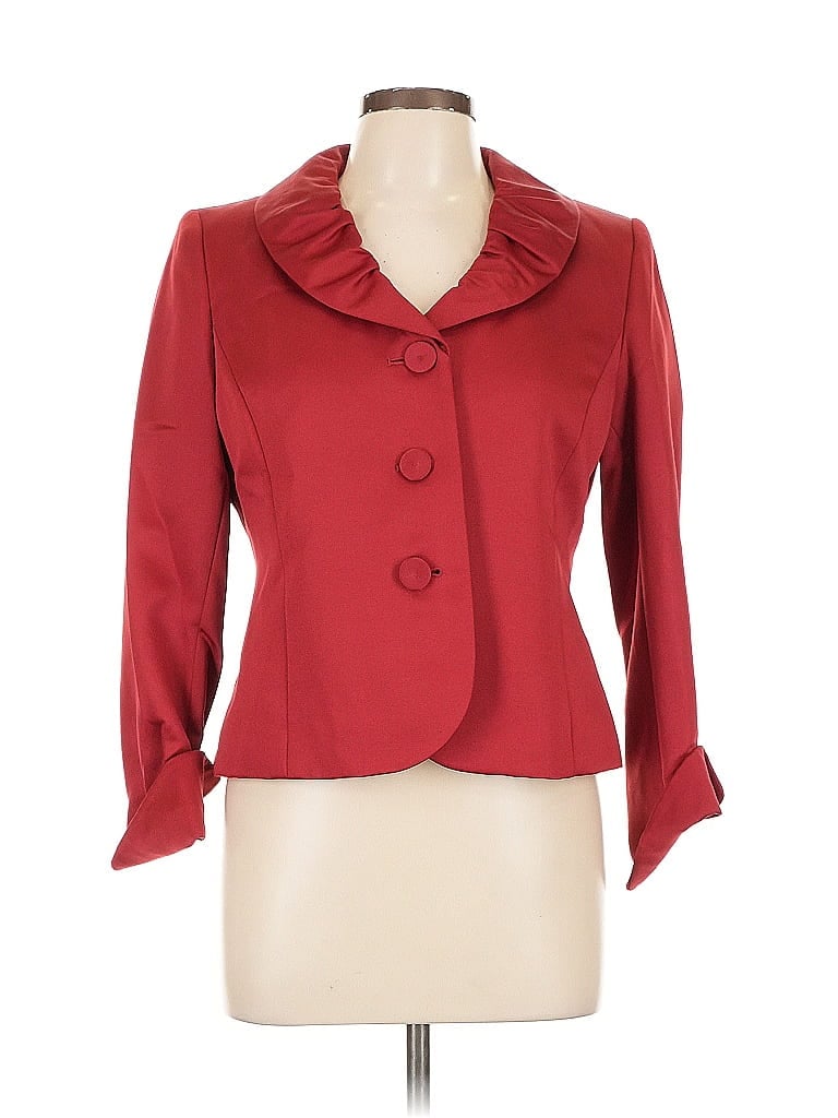 Pre-owned Kasper Blazer Jacket In Red