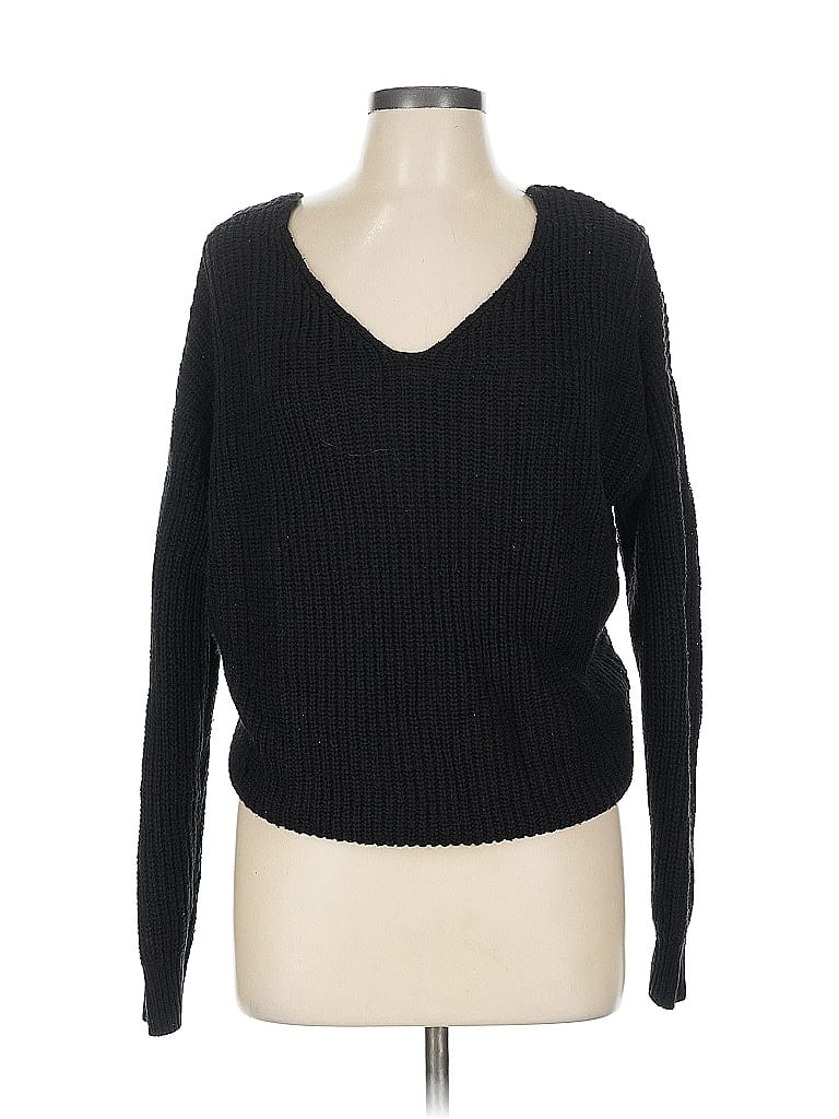 Pre-owned Fashion Nova Pullover Sweater In Black