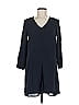 Theory 100% Silk Gray Casual Dress Size 6 - photo 1