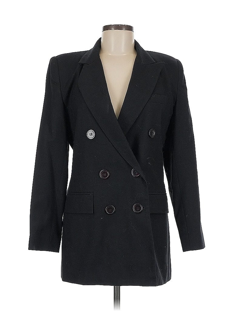 Pre-owned Oleg Cassini Blazer Jacket In Black