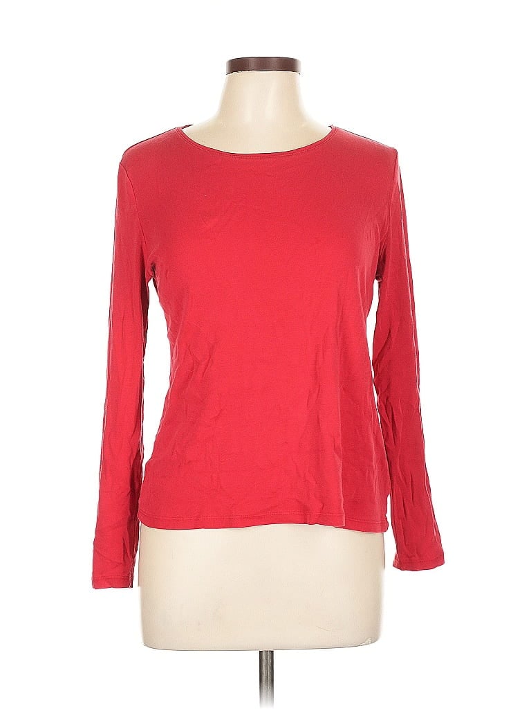 Click to view more detailed imagery on our partner's website Pre-owned Charter Club 3/4 Sleeve T-shirt In Red