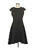 DKNY Solid Black Casual Dress Size 6 - photo 1