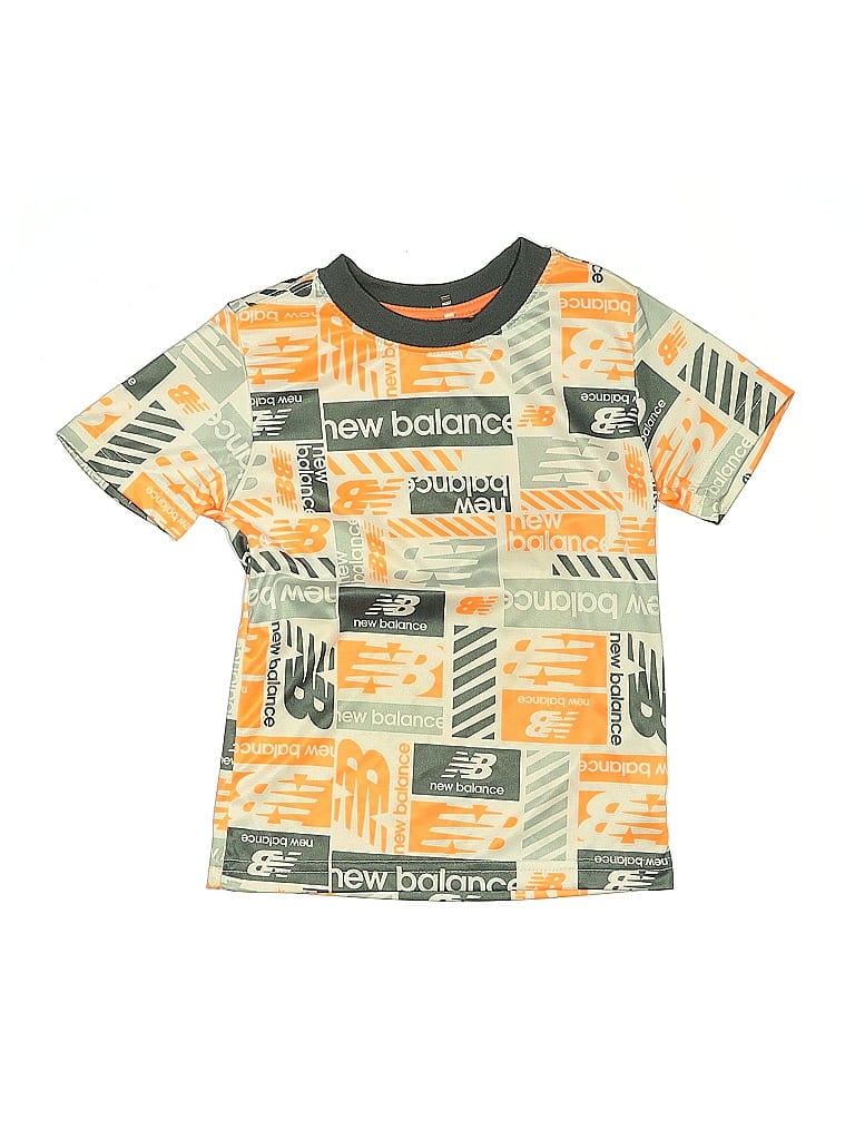 Pre-owned New Balance Kids' Short Sleeve T-shirt In Orange