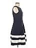 Calvin Klein Stripes Gray Blue Casual Dress Size 6 - photo 4