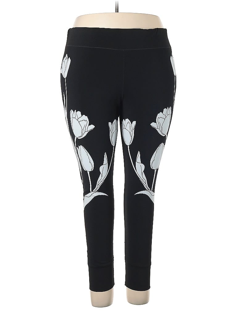 Pre-owned Eva Varro Yoga Pants In Black