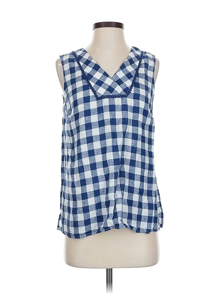 Pre-owned Talbots Sleeveless Blouse In Blue