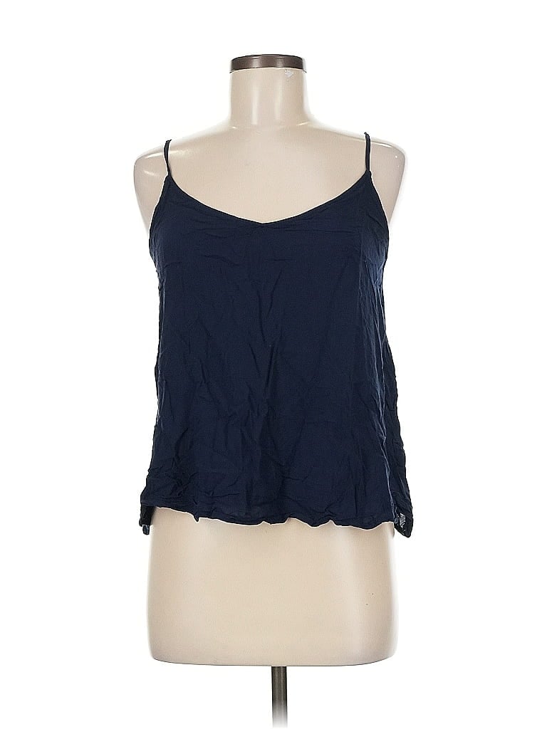 Pre-owned Old Navy Tank Top Blue Halter Neckline Tops