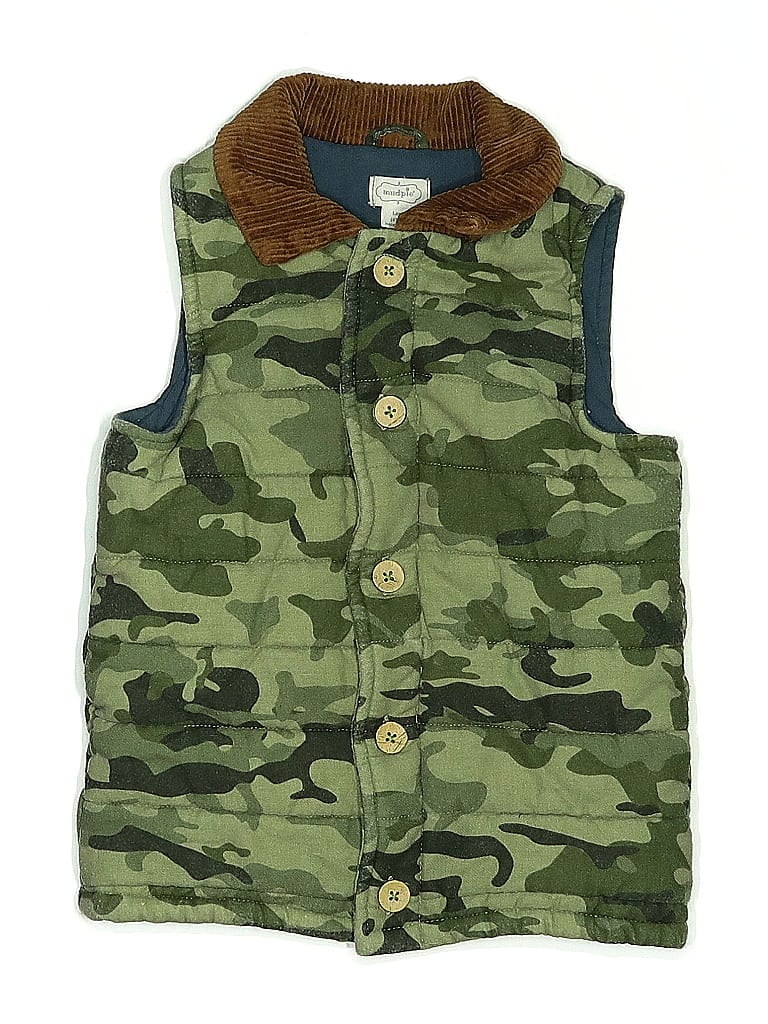 Pre-owned Mud Pie Kids' Vest In Green