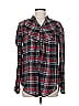 Max Studio Plaid Gray Long Sleeve Button-Down Shirt Size M - photo 1