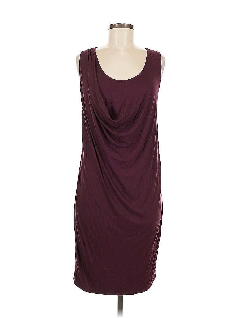 Pre-owned Three Dots Cocktail Dress In Burgundy