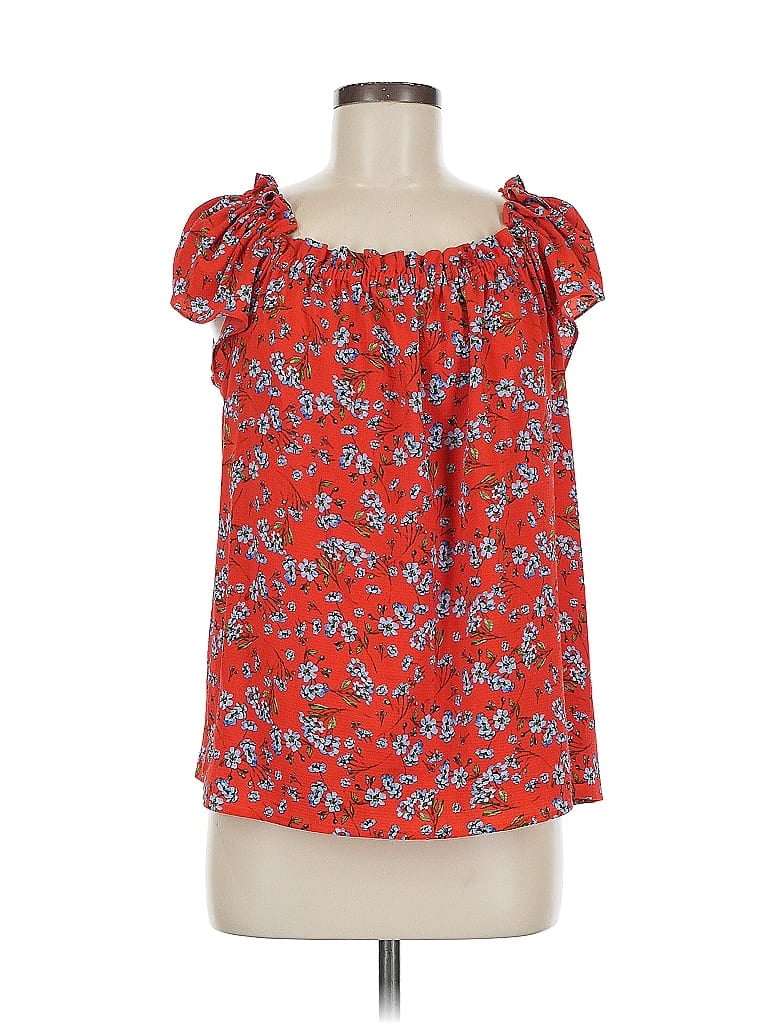 Click to view more detailed imagery on our partner's website Pre-owned Cece Sleeveless Blouse In Red
