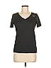 Nike 100% Polyester Black Active T-Shirt Size M - photo 1