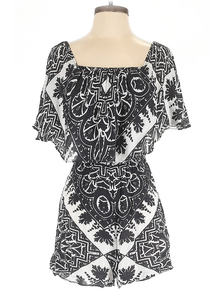 Pre-owned Alice And Olivia Alice + Olivia Romper In Black