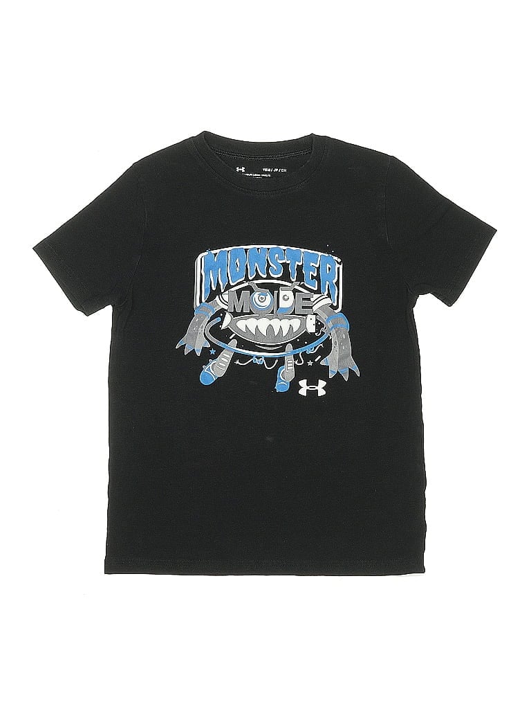 Click to view more detailed imagery on our partner's website Pre-owned Under Armour Kids' Short Sleeve T-shirt In Black