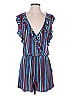 BCBGMAXAZRIA Stripes Blue Romper Size XS - photo 1